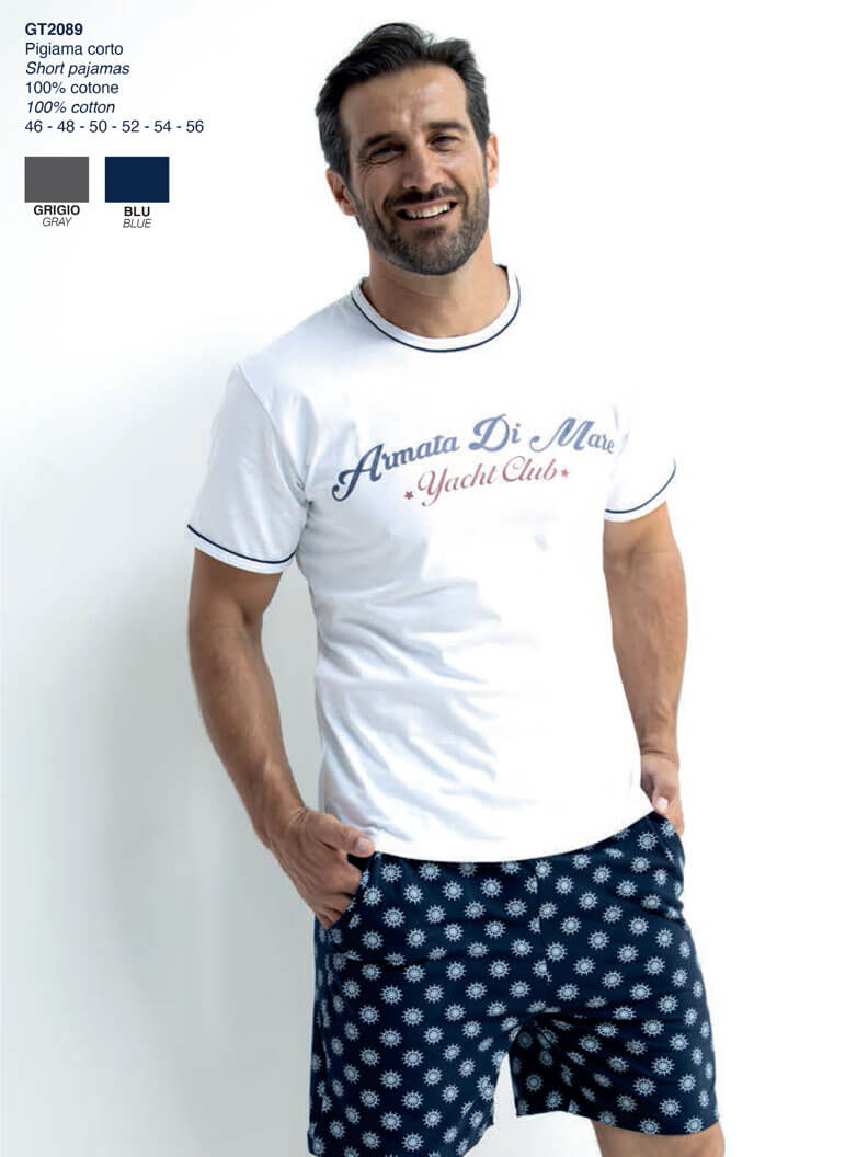 Мъжка лятна пижама 2089 от памук Армата ди Маре