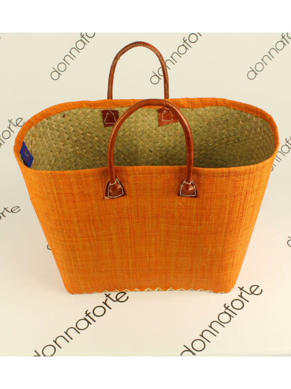 Едноцветна оранжева кошница за плаж Ля Комптоар де ла Пла
