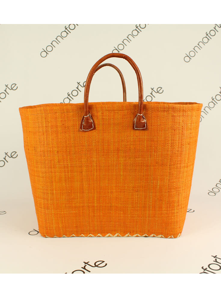 Едноцветна оранжева кошница за плаж Ля Комптоар де ла Плаж
