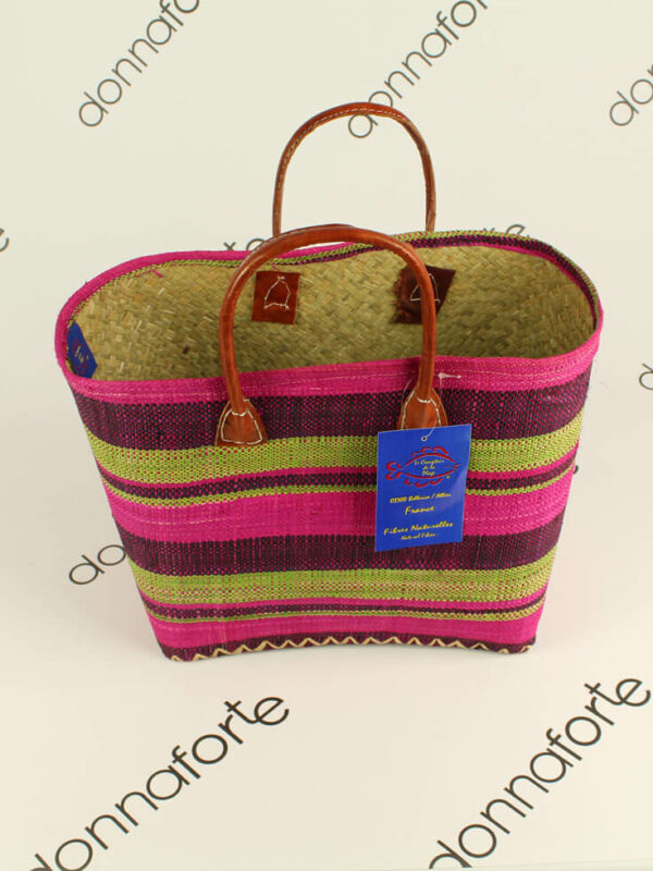Малка кошница за плаж пурпурни райета Ля Комптоар де ла Плаж